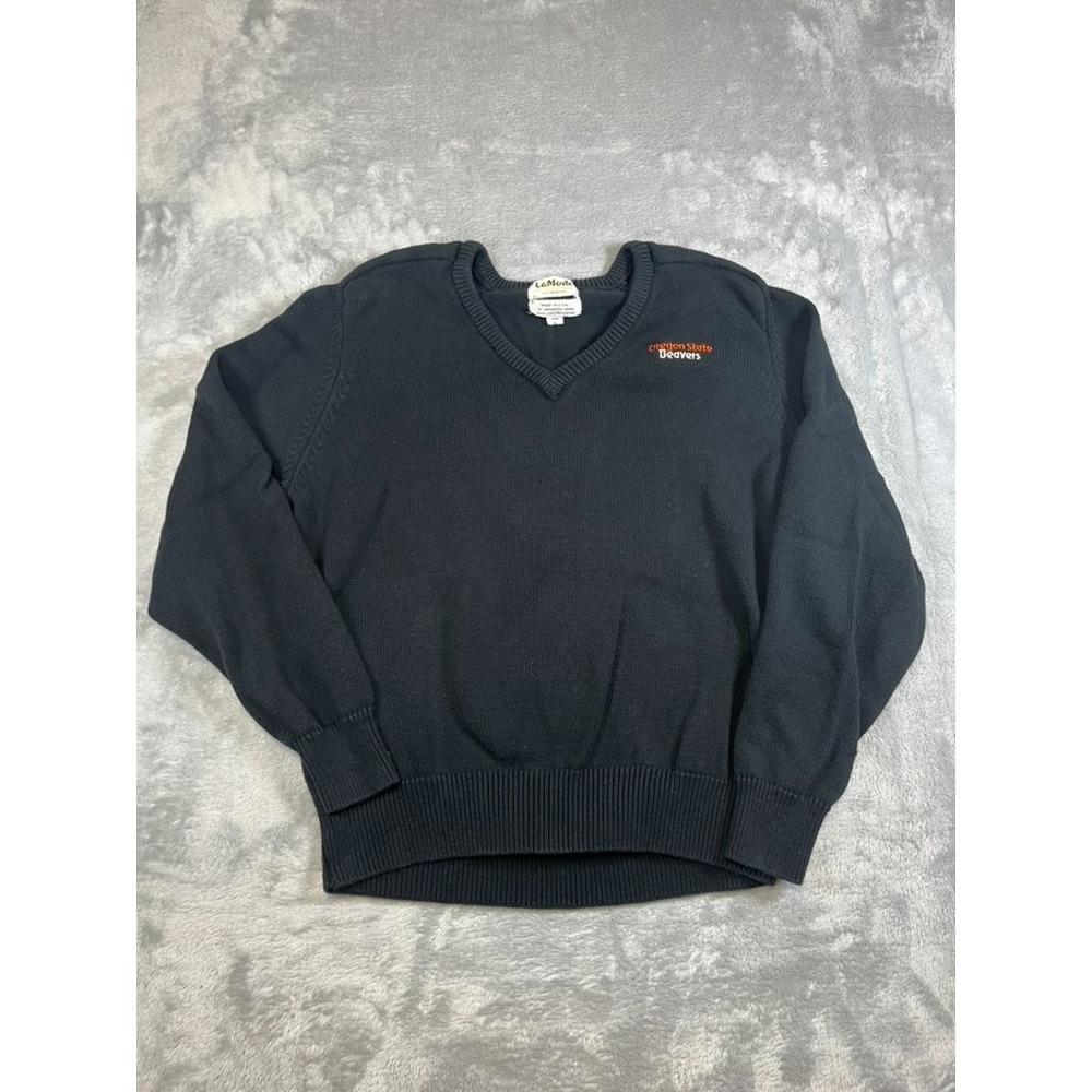 Vintage La Mode Men Sz XL Active Sportswear Oregon State Beavers V-Neck Preppy